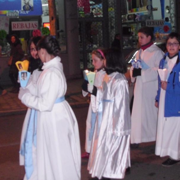 Procesión de la Virgen de Lourdes