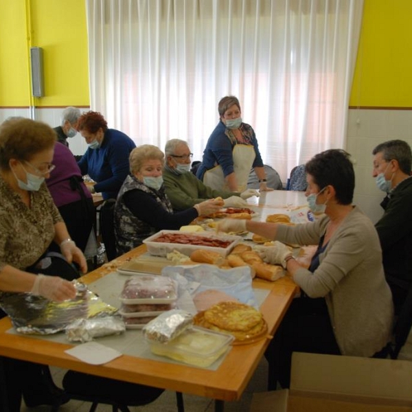 Preparación de los bocadillos