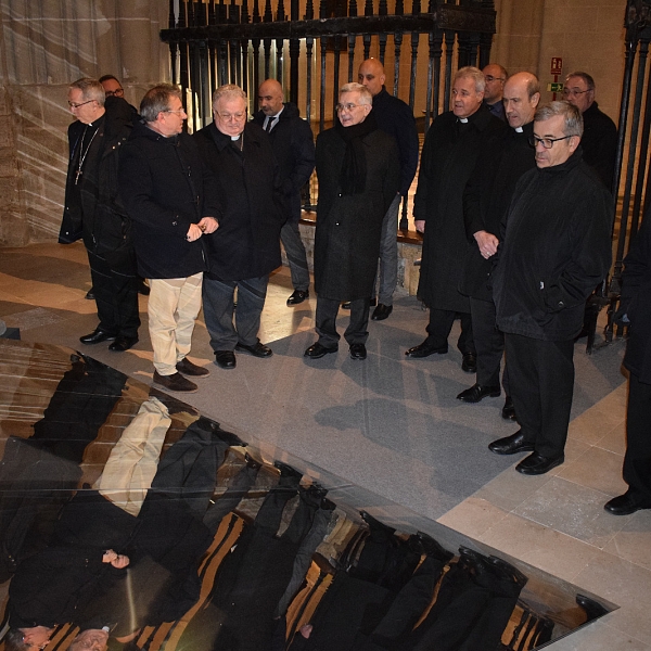 Los obispos de Castilla y León visitan la catedral de Palencia