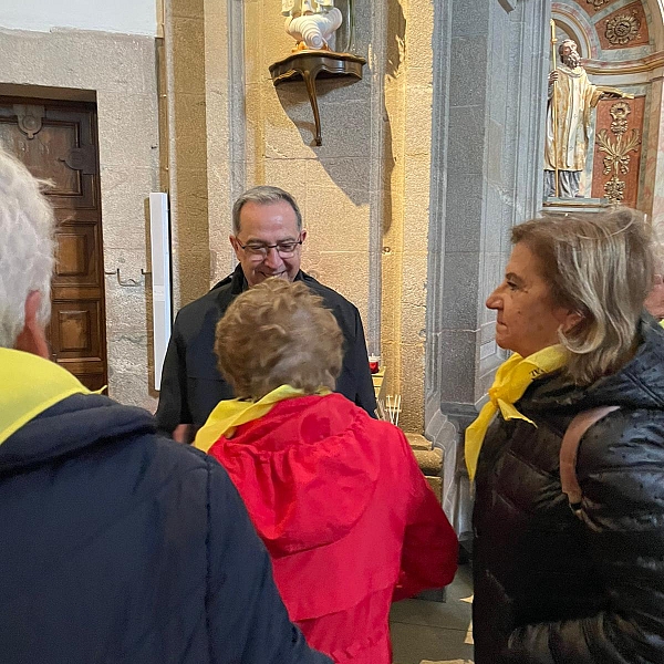 Medio millar de zamoranos en Santiago acompañando a la Virgen de la Concha