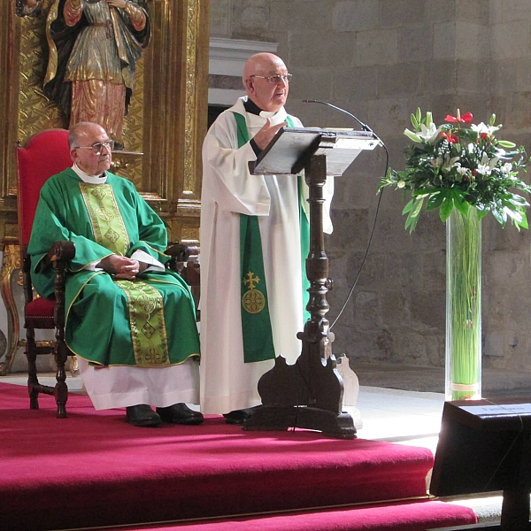 Despedida de Benito Peláez y Juan Mateos de San Ildefonso