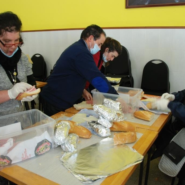 Preparación de los bocadillos