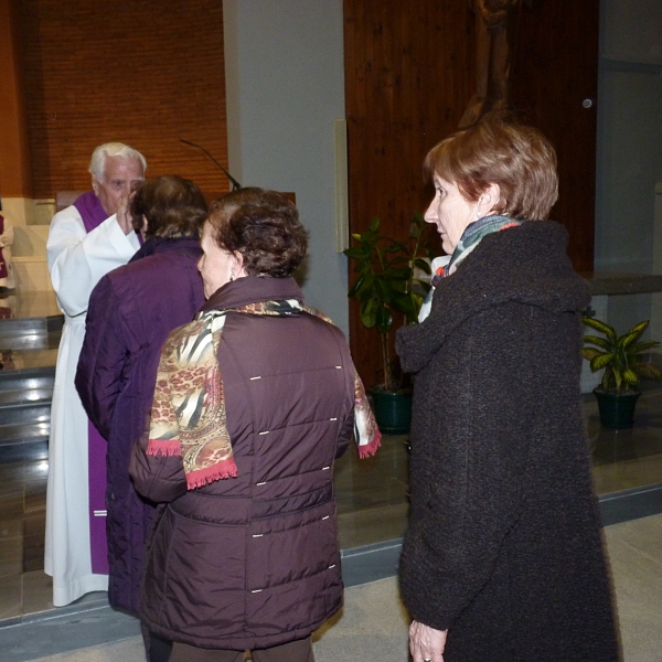 Imposición de la ceniza en Cristo Rey