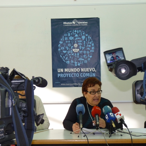 Presentación de la campaña de Manos Unidas en rueda de prensa