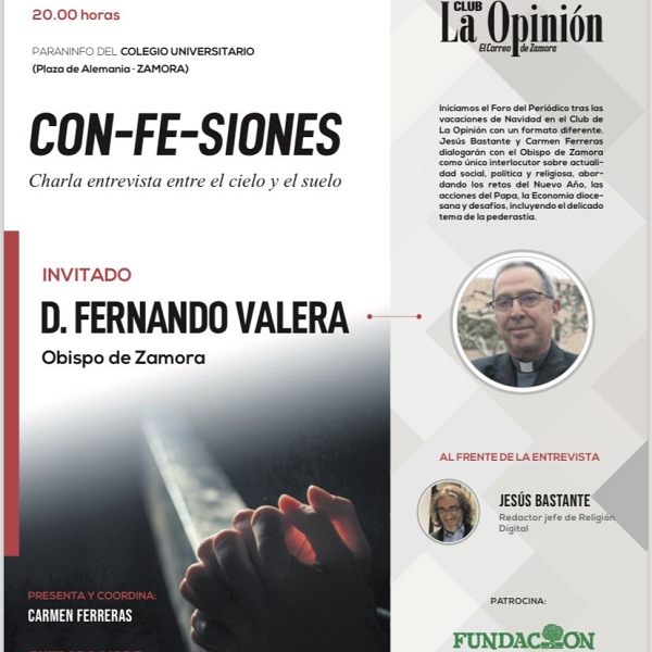 Don Fernando mantendrá una charla-entrevista con el escritor Jesús Bastante