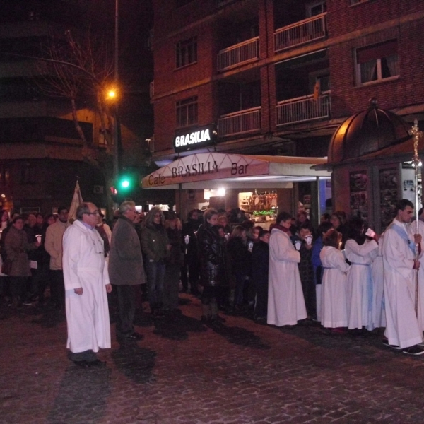 Procesión de la Virgen de Lourdes