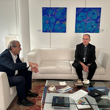 Encuentro entre el obispo de Zamora y el presidente del Órgano Consultivo