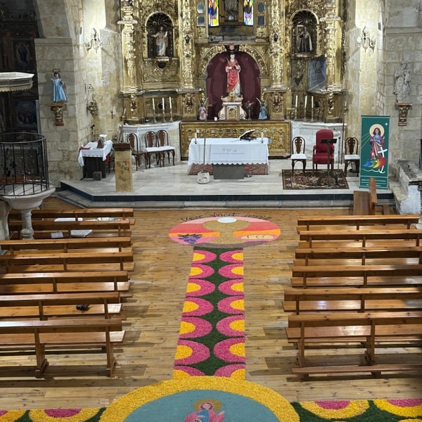 Fe, arte y comunidad en El Perdigón: la decoración floral del Corpus