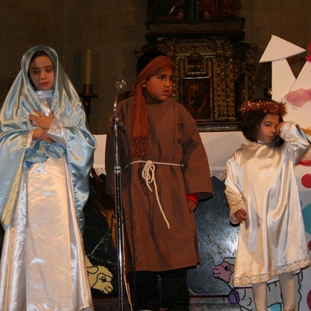 Belén viviente en la parroquia del Carmen de Benavente