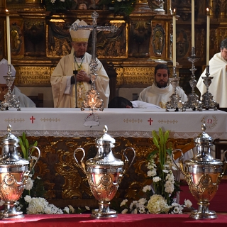 La iglesia de San Andrés reúne al presbiterio zamorano en torno a la Misa Crismal
