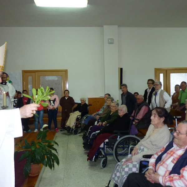 Signo jubilar del arciprestazgo de Sayago en la residencia de Fermoselle