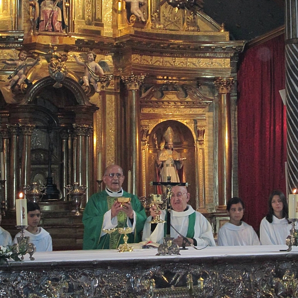 Despedida de Benito Peláez y Juan Mateos de San Ildefonso