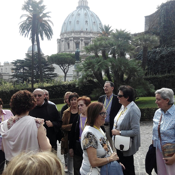 Catequistas de la región en Roma