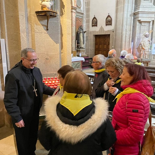 Medio millar de zamoranos en Santiago acompañando a la Virgen de la Concha