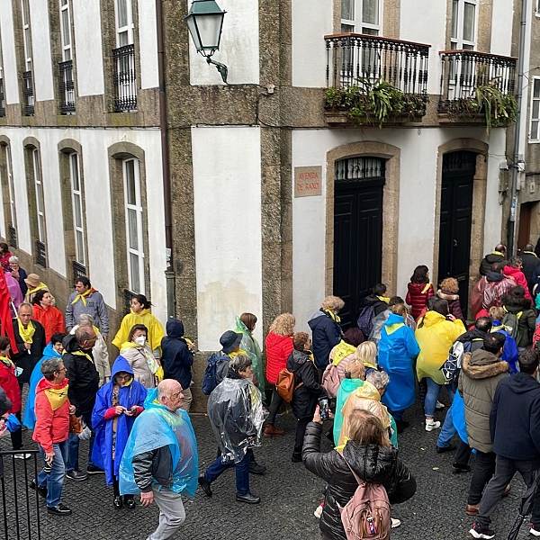 Medio millar de zamoranos en Santiago acompañando a la Virgen de la Concha