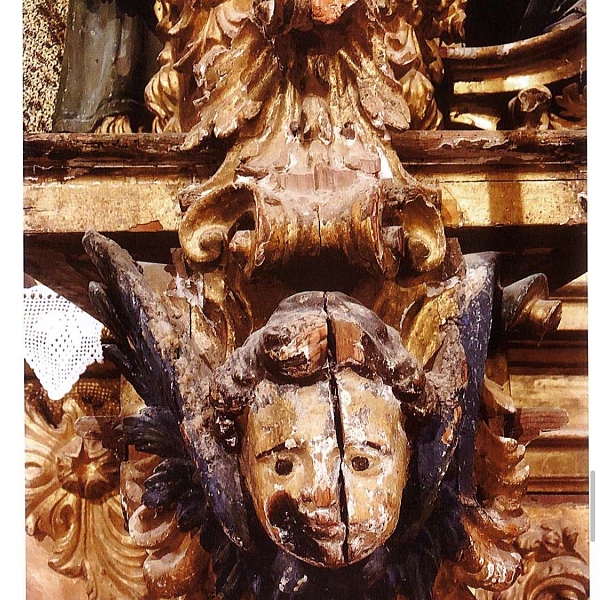 Detalle del Retablo de San Miguel  (San Miguel de la Ribera)