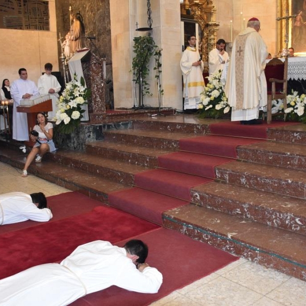 Ordenación de diácono de Juan José Carbajo y Millán Núñez