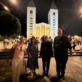 El obispo Fernando Valera Sánchez visita Medjugorje