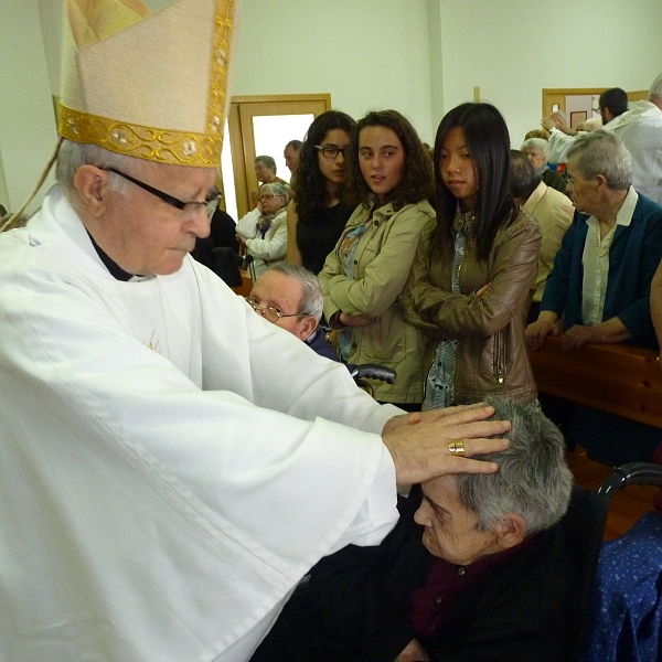 Signo jubilar del arciprestazgo de Sayago en la residencia de Fermoselle