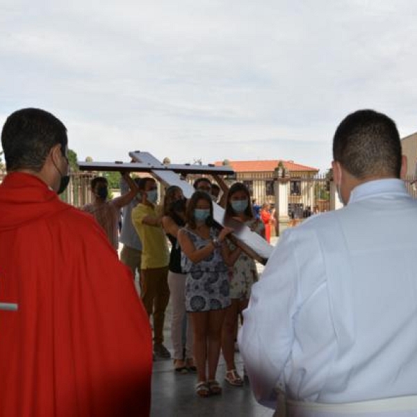 La Cruz de los jóvenes y el icono de María, en Zamora