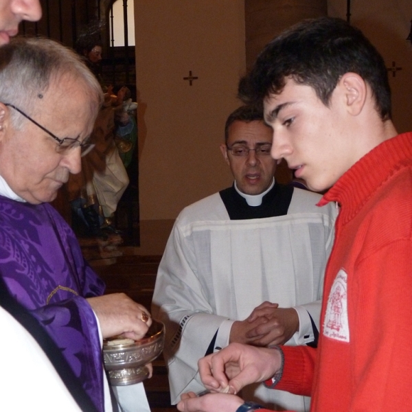 Eucaristía en la iglesia de San Andrés