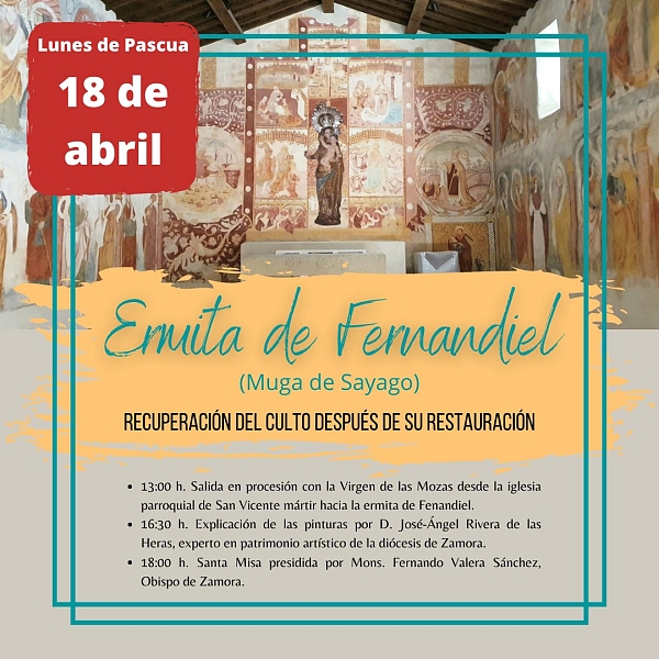 Recuperación de los frescos del siglo XVI y del culto en la ermita de Fernandiel