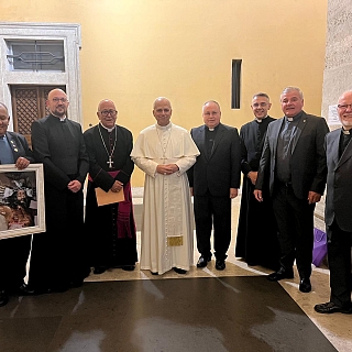 Audiencia general y besamanos con el Santo Padre