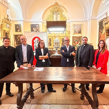 La custodia de la Colegiata viaja a Londres para unas jornadas de conservación y estudio