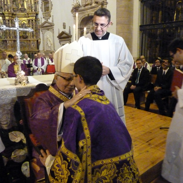 Ordenación de diácono de Agustín Crespo