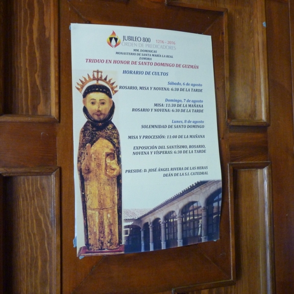 Celebración de Santo Domingo en el convento de las Dominicas Dueñas