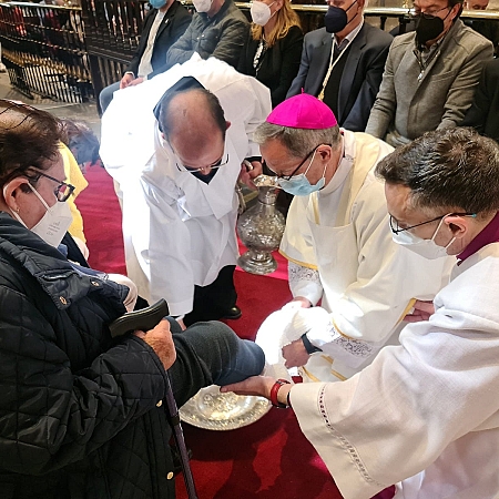 Misa de la cena del Señor en la catedral