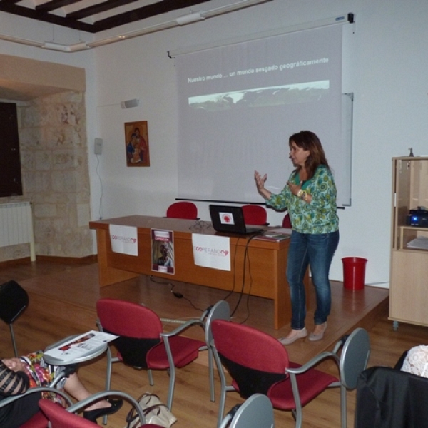 Patricia Cazorla, durante la charla