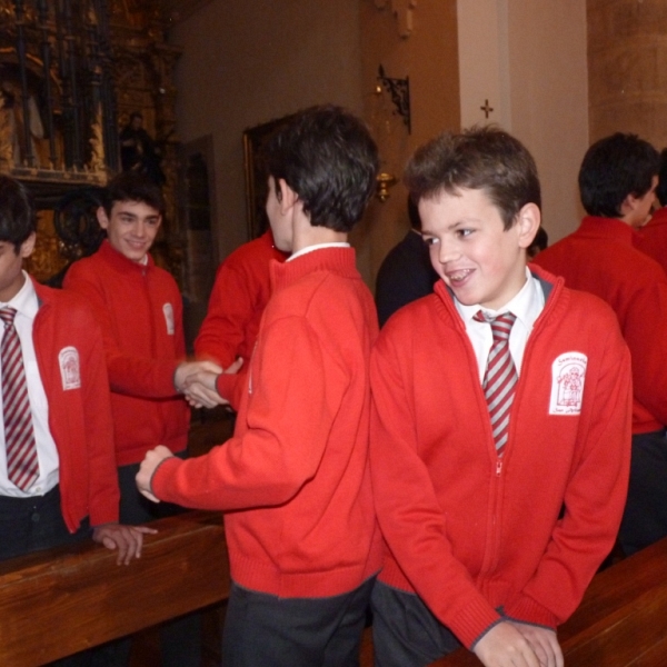 Eucaristía en la iglesia de San Andrés