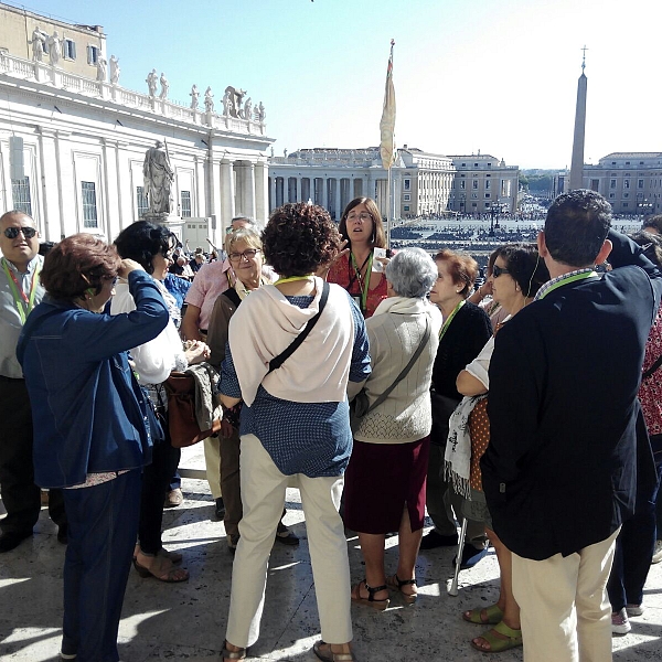 Catequistas de la región en Roma