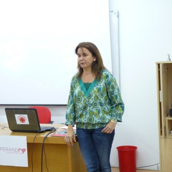 Patricia Cazorla, durante la charla