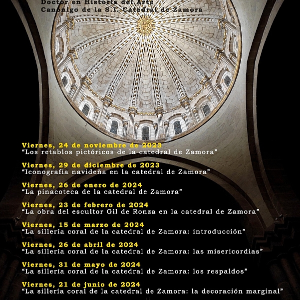 Rivera inicia el ciclo de conferencias de la catedral hablando sobre los retablos pictóricos