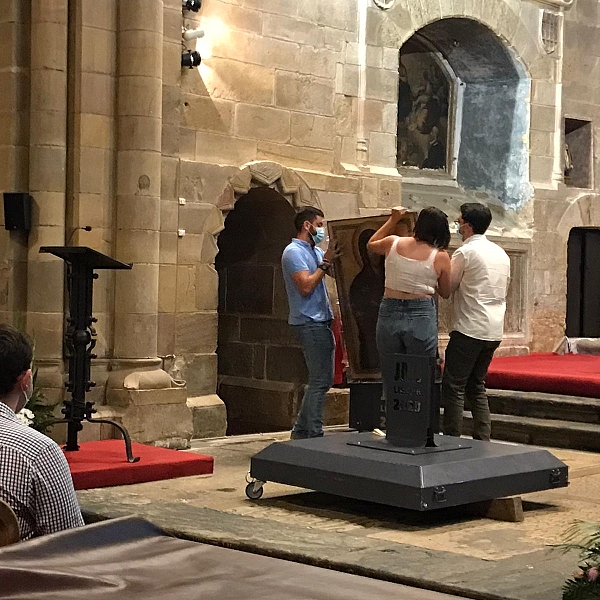 La Cruz de los jóvenes y el icono de María, en Zamora