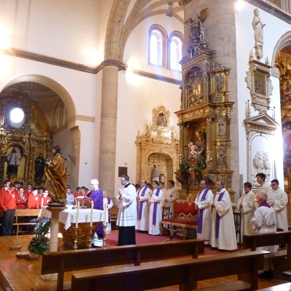 Eucaristía en la iglesia de San Andrés