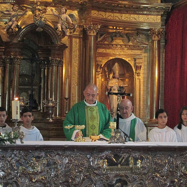 Despedida de Benito Peláez y Juan Mateos de San Ildefonso