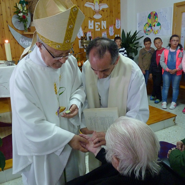 Signo jubilar del arciprestazgo de Sayago en la residencia de Fermoselle