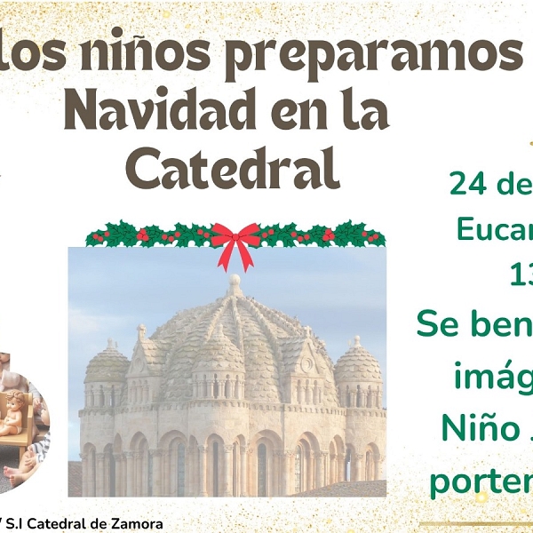 Preparando la Navidad con los niños en la catedral