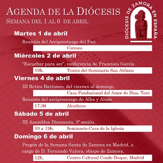Agenda de la semana