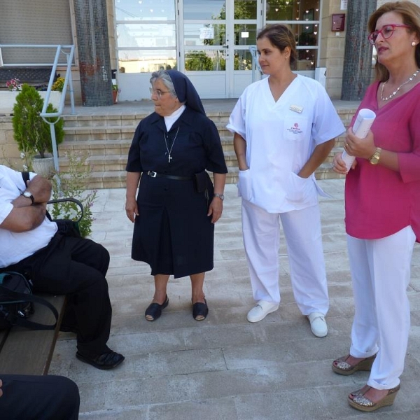 Unción de enfermos en la Residencia de Villarrín