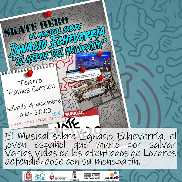 Musical SKATE HERO, 20:00 en el Teatro Ramos Carrión