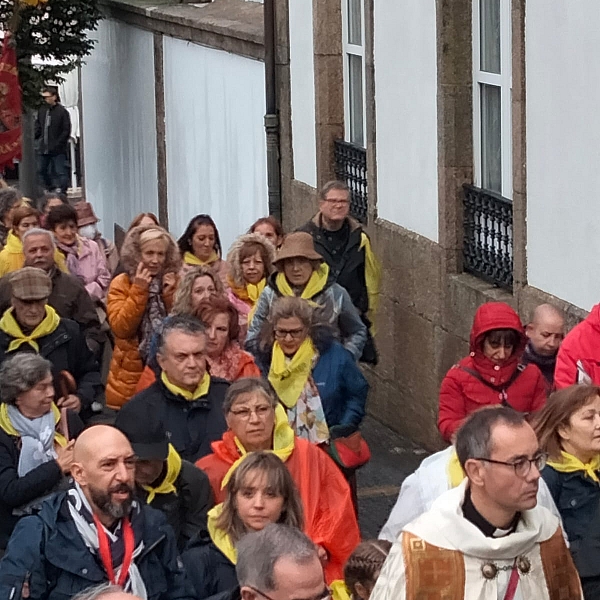 Medio millar de zamoranos en Santiago acompañando a la Virgen de la Concha