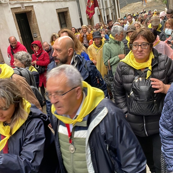 Medio millar de zamoranos en Santiago acompañando a la Virgen de la Concha