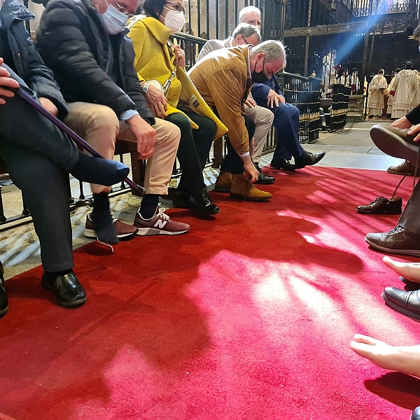 Misa de la cena del Señor en la catedral