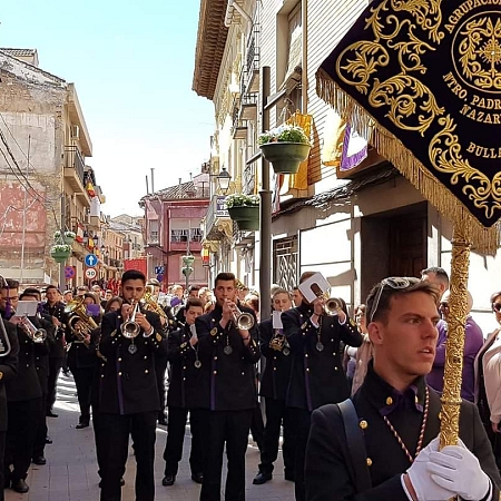 Cerca de 125 hermanos de Jesús Nazareno de Bullas llegan a Zamora el sábado