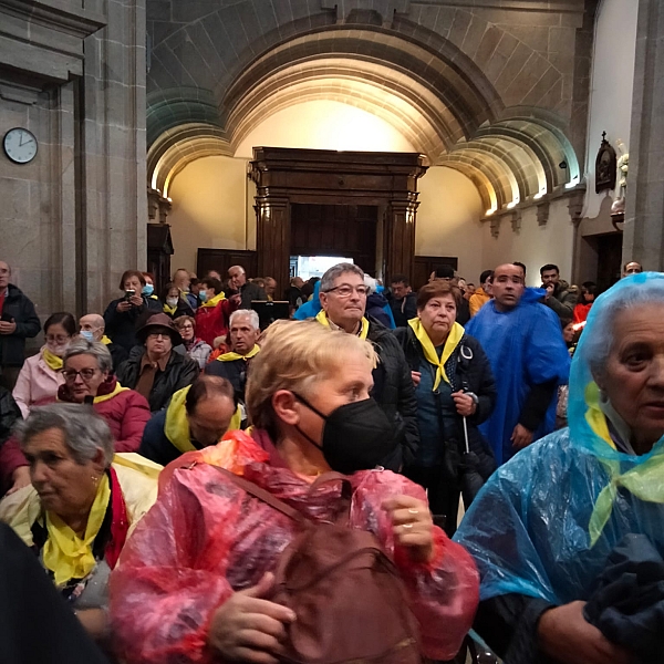 Medio millar de zamoranos en Santiago acompañando a la Virgen de la Concha