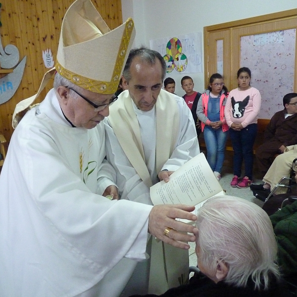 Signo jubilar del arciprestazgo de Sayago en la residencia de Fermoselle